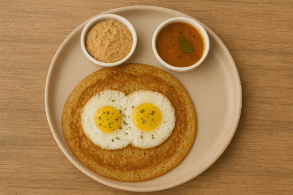 Millet Double Egg Dosa